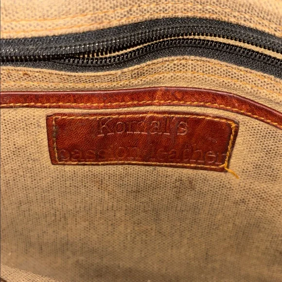 Vintage Komal’S passion leather crossbody bag -
70s - Picture 5 of 6